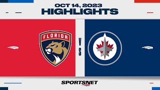 NHL Highlights  Panthers vs Jets  October 14 2023 [upl. by Daub822]