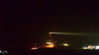 Portland Bill Lighthouse and foghorn at night [upl. by Bahner]