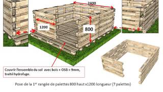 Abri jardin en palettes [upl. by Kory]