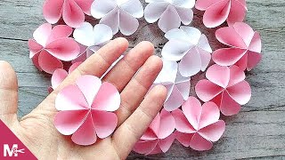 ► Cómo hacer una FLOR DE PAPEL en MINUTOS 😍🌸 [upl. by Enirahtak]