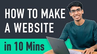 How to Make a Website in 10 mins  Simple amp Easy [upl. by Strohbehn]