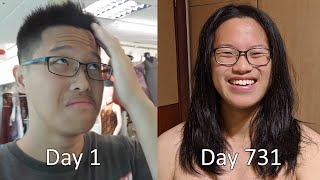 2 Years of Hair Growth in 1 Timelapse [upl. by Hauck942]