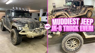 Deep Cleaning The MUDDIEST Jeep Wrangler Truck EVER  Satisfying Disaster Detail Transformation [upl. by Enrique900]