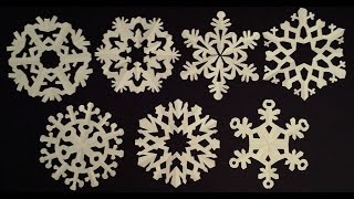 Paper snowflake tutorial  learn how to make snowflakes in 5 minutes  EzyCraft [upl. by Beatrice]