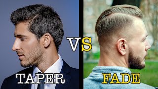 The Difference Between Taper vs Fade Barber amp Mens Haircut Tips [upl. by Snodgrass253]