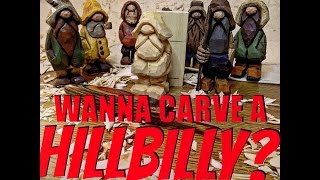 Woodcarving How To Carve A Hillbilly Full Tutorial Start to Finish [upl. by Osrit536]