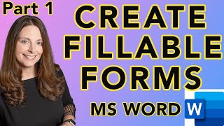 How To Create A Fillable Form In Microsoft Word Create HR Template Forms Part 1 [upl. by Dellora]