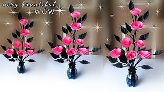 how to make a beautiful flower for home decoration  how to make flower at home easy [upl. by Aihsrop]