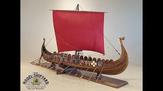 Oseberg Viking Longboat Model Ship [upl. by Munn]