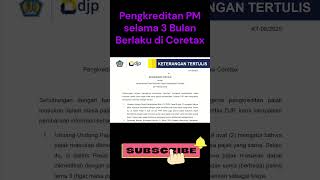 INFO PENTING PENGKREDITAN PAJAK MASUKAN PASCA IMPLEMENTASI CORETAX [upl. by Nalyt]