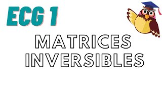 Matrices  cours 9 ECG  matrices inversibles [upl. by Orelia]