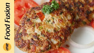 Chicken Chapli Kabab Recipe By Food Fusion [upl. by Jonis]