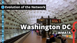 Washington DCs Metro Network Evolution [upl. by Vanny]