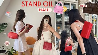 STAND OIL HAUL 🧸🎒⌇แนะนำกระเป๋าแบรนด์เกาหลีสุดปัง รุ่นที่ใช้บ่อย จุของเยอะและคุ้มค่าต่อการลงทุน [upl. by Ayvid]