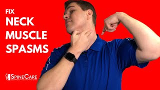 How to Treat Neck Spasms in 1 MINUTE [upl. by Radek]