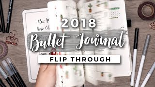 My 2018 Bullet Journal Flip Through  A YEAR IN MY JOURNAL [upl. by Clare254]