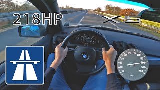 BMW X5 E53 30D on AUTOBAHN POV test drive NO SPEED LIMIT [upl. by Aerised324]