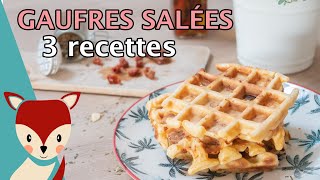 3 recettes de gaufres salées [upl. by Eugenle]