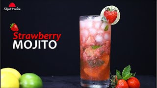 The EASIEST amp BEST Strawberry Mojito Recipe  Summer Mocktail Recipes  Strawberry Mojito [upl. by Elisabetta]