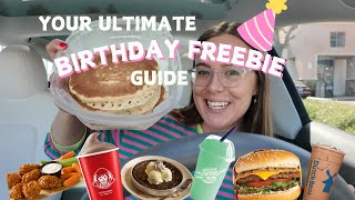 Ultimate BIRTHDAY FREEBIE Guide  Over 50 Deals [upl. by Anaidiriv]