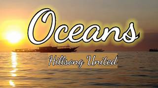 Oceans Karaoke  Lyric Video by Hillsong [upl. by Airekahs573]