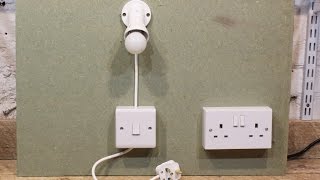 Simple Plug in Light and Switch [upl. by Ahteres]