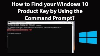 How to Find your Windows 10 Product Key by Using the Command Prompt [upl. by Nomead]