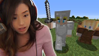 I Spoke To Pokimane in Minecraft [upl. by Malvino]