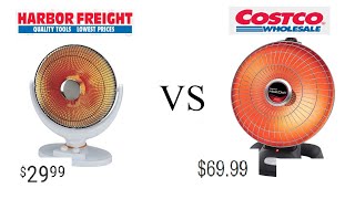 Parabolic HEATERS Harbor Freight vs Costco Presto HeatDish [upl. by Laban]