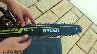 How to Fix a Slipped Chainsaw Chain [upl. by Ydarg650]