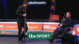 Ronnie OSullivan amp Mark Allen ARGUE at Champion of Champions Snooker  ITV Sport [upl. by Llevrac]