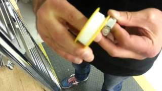 How to apply PTFE tape to radiator valve tails [upl. by Ano]