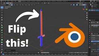 How to Flip Face Orientation  Flip Normals  Blender 29 Tutorial [upl. by Neelcaj]