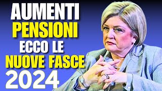 RIVOLUZIONE PENSIONI 2024 RIVELATE LE NUOVE FASCE [upl. by Uphemia]