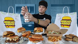 MrBEAST BURGER Full Menu Challenge DESTROYED [upl. by Notgnilliw]