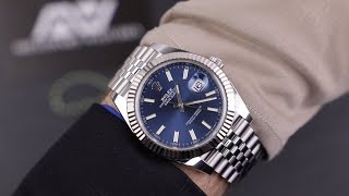 Rolex Datejust 41 126334 Jubilee Blue Dial Unboxing Video [upl. by Mcdade]