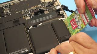 A1502 macbook Pro Retina Battery Removal [upl. by Norrehc]