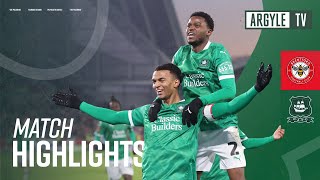 Match Highlights  Brentford v Argyle [upl. by Anawt130]