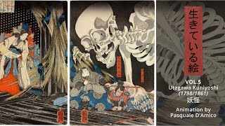 Yokai by Utagawa Kuniyoshi animated video [upl. by Glyn585]