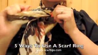 5 Ways To Use A Scarf Ring [upl. by Ferwerda134]