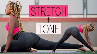 5 min STRETCH amp TONE ROUTINE Full Body [upl. by Arret]