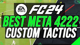 EA FC 24  BEST META 4222 Custom Tactics amp Instructions To Help You Get More WINS [upl. by Aihcrop]