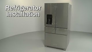 KitchenAid Refrigerator Installation Model KRMF706ESS01 [upl. by Ahcire921]