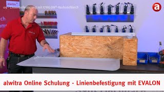 alwitra Online Schulung  09  Linienbefestigung mit EVALONVerbundblech SogehtFlachdach [upl. by Ecilef437]