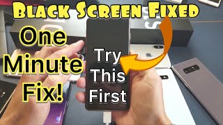 Galaxy S10S10ES10 How to FIX Black Screen 2 Ways [upl. by Aiem584]