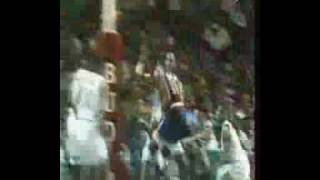 Video  Muggsy Bogues Blocks Ewing [upl. by Kial]