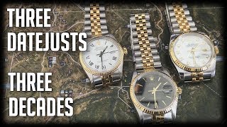 3 Rolex Datejust from 3 Different Decades [upl. by Liliane]