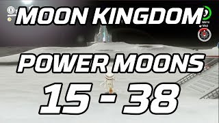 Super Mario Odyssey Moon Kingdom Post Game Power Moons 15  38 Guide [upl. by Derriey574]