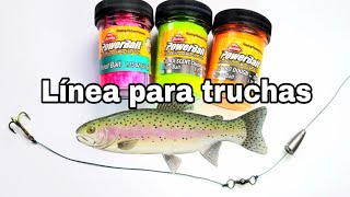 Deves de usar esta LINEA para pescar truchas con POWERBAIT [upl. by Esinehc]