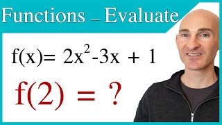 Evaluating Functions Intro to Function Notation [upl. by Gord]